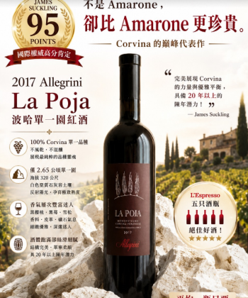 🏆不是 Amarone(風乾葡萄釀的酒)，卻征服全世界酒評家